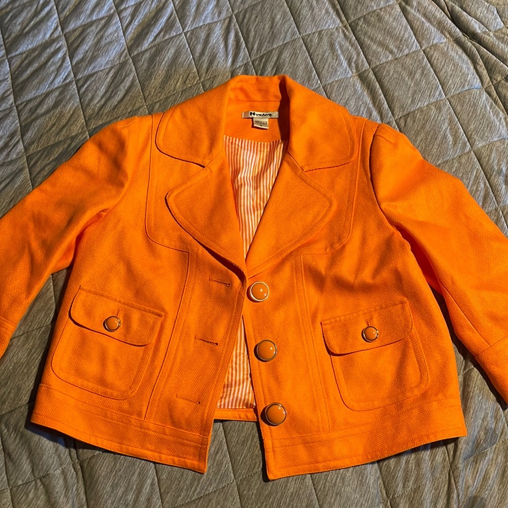 NYGARD Collection Orange Blazer Size 12